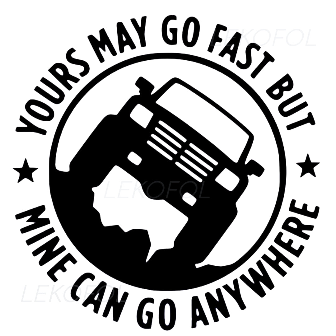Offroad Jeep SUV Statement Spruch Aufkleber