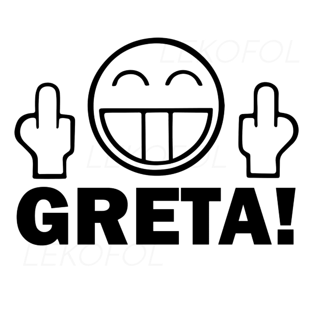 Greta Smiley Aufkleber