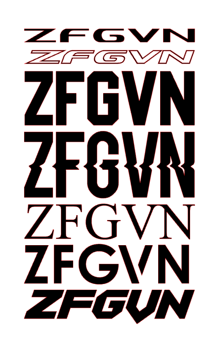 "ZFGVN" Sticker 10cm