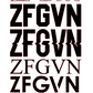"ZFGVN" Sticker 20cm